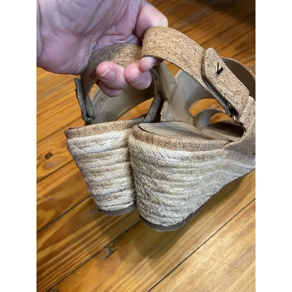 Vionic‎ Brooke Cork Wedge Sandals Size 11